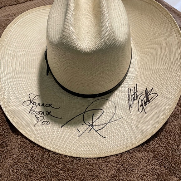 Autographed Straw Cowboy Hat in Natural